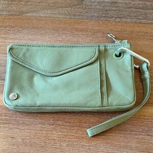 Athleta Green Wristlet Wallet